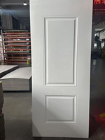 Porte intérieure en MDF à quatre panneaux, 750 x 2150 x 38 mm, HDF moulé, apprêt blanc, échantillons d'angle gratuits