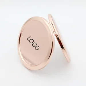 Зеркало для макияжа на заказ, модное, сделай сам, маленькое мини-зеркало из розового золота, металлическое сублимационный компактный зеркало на заказ