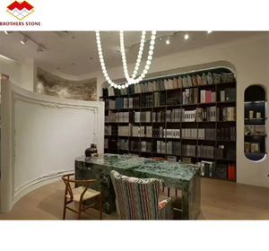 חם מכירה באיכות טובה פרדאס ירוק אבן שיש אבן ירוק מדרגות מדרגות ומשטח מטבח - Product Image 6