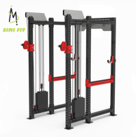 Machine de musculation Smith tout-en-un de la série SM RP, pour hommes et femmes, entraînement complet, rack de puissance avec câble, double croisement
