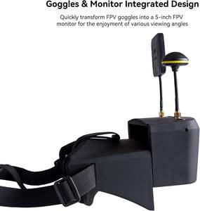 Cool Design <span class=keywords><strong>VR</strong></span> AR 5.8G FPV Lunettes EV800D DVR Verre Double Antenne <span class=keywords><strong>Casque</strong></span> Batterie Récepteur RC Racing <span class=keywords><strong>Drone</strong></span> UAV - Product Image 4