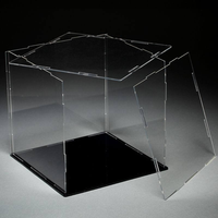 Boîte de présentation en acrylique haute transparence anti-poussière pour figurines, jouets, voitures, blocs de construction pour le rangement - Vente en gros