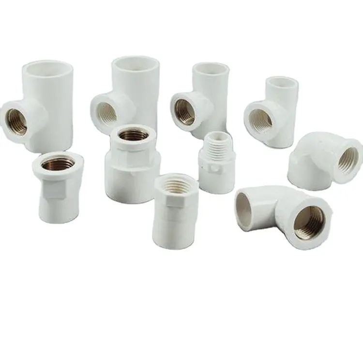 PVC Plastic 90 Degree Elbow PVC Pipe Joint Reducing Elbow White Reducer Pipe Fittings For Pressure System