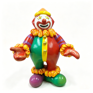 Figura Personalizada de Bobblehead de Resina, Colorida, con Ojos de Estrella de Dibujos Animados, Personaje de Payaso de Circo, para Decoración de Fiestas de Carnaval - Product Image 1