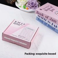 Clavier numérique USB portable mini rose KM17 à 17 touches, conçu mécaniquement, pour la comptabilité financière, pour ordinateur portable