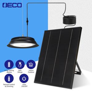 Новейший солнечный светильник <span class=keywords><strong>2026</strong></span> года для улицы и помещений, подвесной светильник IP65 водонепроницаемый 30 Вт с датчиком движения и аккумулятором LiFePO4 - Product Image 3