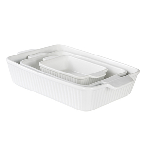 أواني خزفية مستطيلة على الطراز الإسكندنافي ، أواني خَبز ، أواني مزدوجة الأذن ، آمنة على شكل فطيرة تركيا بالميكروويف - Product Image 6