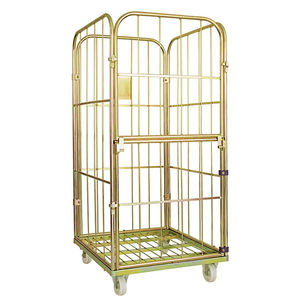 Materiaal Handling Logistiek Vervoer Metalen Gelast Mesh Commerciële Demontabel Wasserij Trolleys - Product Image 3
