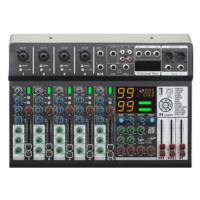 Console de mixage audio professionnelle 6/8 canaux avec effets DSP et interface USB pour diffusion en direct et spectacles sur scène