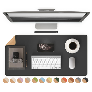 Tapis de bureau en cuir PU imperméable pour jeux vidéo, couleur personnalisée, anime, protection de la souris, antidérapant, grande taille, bureau, maison - Product Image 4