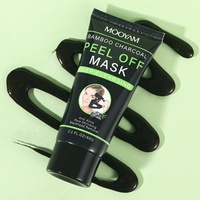 Masque Visage Noir au Charbon de Bambou T-Zone, Masque Peel-Off Anti-Points Noirs pour le Nez, Nettoyant en Profondeur et Réducteur de Pores