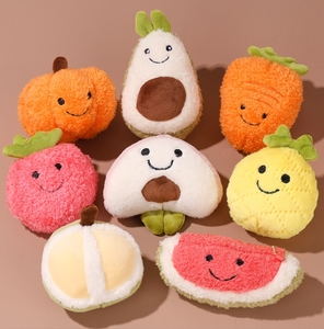 Portachiavi Creativi a Forma di Verdure con Espressioni Divertenti: <span class=keywords><strong>Aglio</strong></span>, Zenzero, Cipollotto, Frutta e Piante - Peluche Imbottiti in Cotone PP per Macchine Artiglio - Product Image 3