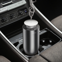 Diffuseur d'arôme de voiture Dermey Compact USB C pour porte-gobelet avec parfum longue durée pour voiture et bureau