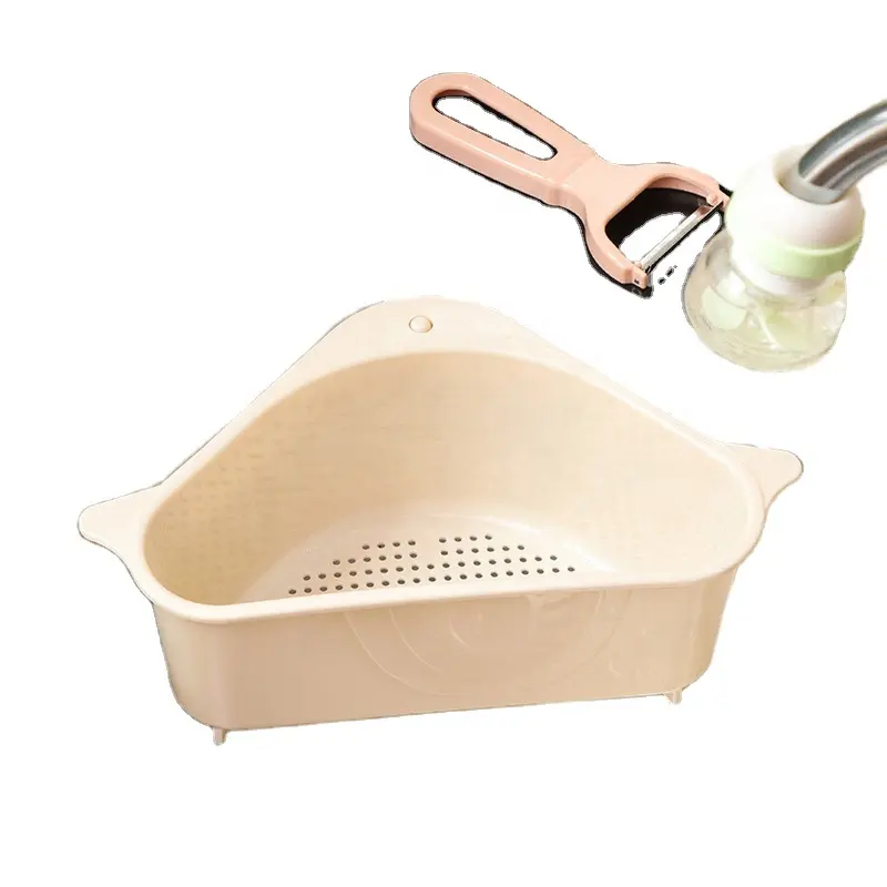 Wholesale Triangle Storage Holder Multifunctional Cup Drain Storage Kitchen Sink Basket