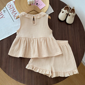 <span class=keywords><strong>Abbigliamento</strong></span> per Bambini all'Ingrosso <span class=keywords><strong>Online</strong></span>, Set Due Pezzi Senza Maniche con Collo Tondo, Casual per Uso Quotidiano dei Bambini - Product Image 6