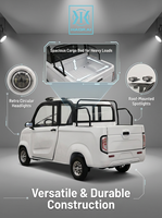 Voiture électrique homologuée EEC 72V 1500W, mini camionnette électrique 4 roues avec une autonomie de 80 km pour le transport de marchandises en ville en Europe