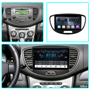 ขายส่งเครื่องเล่นวิทยุติดรถยนต์ระบบนำทาง GPS สำหรับรถยนต์ I10 ปี 14 ถึง 17 รองรับ Android Auto, Carplay และมัลติมีเดีย - Product Image 3