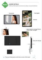Lecteur multimédia à écran HD 2K/4K Télécommande de la signalisation numérique CMS gratuite kiosques publicitaires intelligents à écran partagé