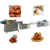 Chaîne de production automatique de bonbons au caramel au lait, petite taille, nouvelle génération, en acier inoxydable 304, 220V/380V, modèle YC, fabriquée en Chine par une grande usine, avec fonctions de découpe et d'emballage.