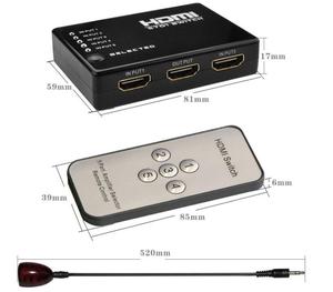 <span class=keywords><strong>HDMI</strong></span> chuyển đổi thông minh <span class=keywords><strong>5</strong></span>-<span class=keywords><strong>Port</strong></span> 5x1 3D với IR RF từ xa hỗ trợ 4K đầy đủ HD1080P <span class=keywords><strong>HDMI</strong></span> Switcher - Product Image 5