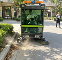 Balayeuse de voirie électrique à faible bruit pour l'extérieur