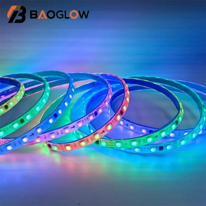 ไฟ LED กันน้ำ IP68 แบบเส้นสี่เส้น สีรุ้ง 24V 12V RGB SMD5050 60led/m แผงวงจร PCB ขนาด 10 มม. ไฟ LED อัจฉริยะ ขายส่ง - Product Image 1