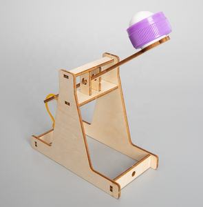 Petit modèle de machine à lancer des pierres en bois à monter soi-même pour enfants, jouet éducatif scientifique pour les devoirs et les cours de bricolage, pour les 7-12 ans, unisexe T-M72 - Product Image 2