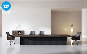 โต๊ะประชุม LIWEI รุ่นโมเดิร์น 10 ที่นั่ง ระดับไฮเอนด์ เป็นมิตรกับสิ่งแวดล้อม สำหรับห้องประชุมผู้บริหารและสำนักงาน - Product Image 3