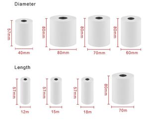 Rouleaux de papier thermique pour caisse enregistreuse, papier d'impression POS 80 mm, fabricant, supermarché, banque - Product Image 3