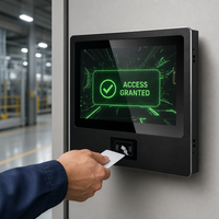 PC industriel sans ventilateur RK3566 de 10,1, 13,3, 15,6 et 18,5 pouces, en aluminium, lecteur NFC RFID intégré, support VESA, possibilité d'ajouter des caméras