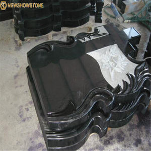 หินแกรนิตสีดำเรียบง่ายพร้อมพื้นผิวขัดเงาสำหรับพิธีการดีไซน์ทันสมัยแบบยุโรป - Product Image 4