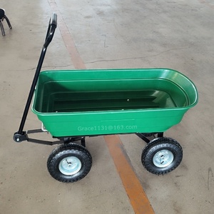 Chariot de jardin en polyéthylène robuste, cadre en acier, pneus gonflables, capacité de 660 lb, <span class=keywords><strong>brouette</strong></span>, chariot de transport, TC2145, outils, chariots à main, chariots - Product Image 4