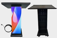 Podio con Pantalla LED, Plataforma Móvil Portátil para Hablar con Ruedas, HD.86 GOB, Cabina Creativa para Discursos, DJ, Escenario Móvil para Conferencias
