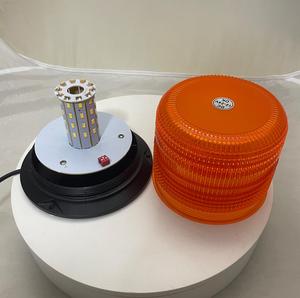 Đèn Cảnh Báo LED Xe Hơi Màu Vàng DC 12V ~ 48V Chất Lượng Cao Mới Đèn Hiệu LED Ống Kính 4 "Khẩn Cấp Giao Thông Xe Cộ Có Đế Nhôm - Product Image 4