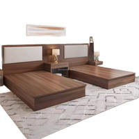 Juego de Muebles de Dormitorio Modernos para Hotel, Diseño de Paneles de Madera Sólida, Ecológicos, Apilables, Duraderos, para Uso en Escuelas y Apartamentos, Personalizados de Fábrica
