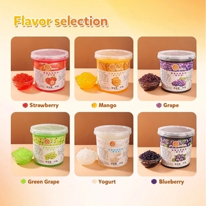 טעמים מרובים קופצים בובה פנינים מנגו תות תות פרי מיץ פירות כדורי מיץ סוכר מותאם אישית מיץ בועת מיץ בועה בקבוק תה שמן - Product Image 6