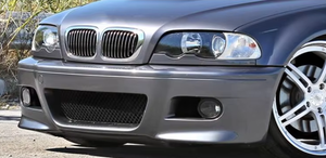 Новый высококачественный передний бампер с противотуманными фарами для BMW E46 Coupe/Sedan, обновление до стиля M3 - Product Image 6