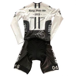 OEM Men's <b>Cycling</b> Jersey Manufacturer <b>Cycling</b> Set Breathable and Quick Dry Long Sleeve Top With Padding Sublimated Shorts - Product Image 2
