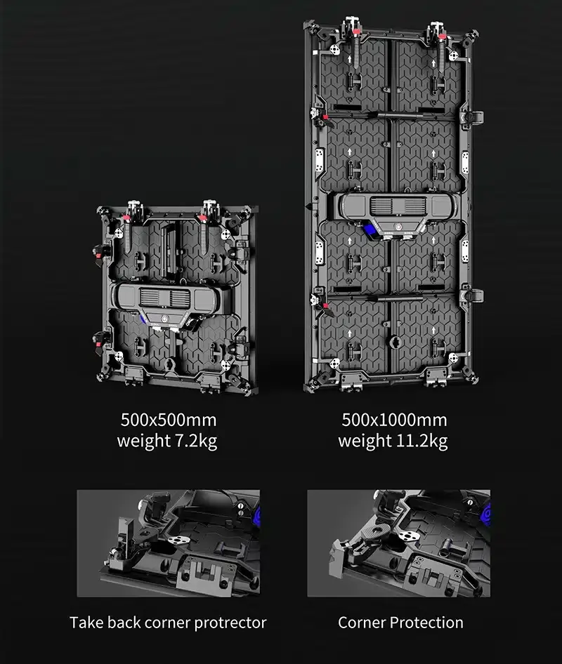 2024 novo P3.91 P2.9 P2.6 display de LED para aluguel de palco ultra-fino leve painel de tela LED de alta atualização para venda