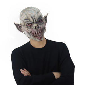 Máscara de látex aterradora Máscara de demonio <span class=keywords><strong>Diablo</strong></span> Payaso Casco de látex Cosplay Accesorios de disfraz de Halloween disfraz de grito sangriento Halloween realista - Product Image 1