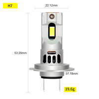 Phare LED tout-en-un Sunshiny SZ1 H7 H4 48W 10000LM 6500K Blanc Dissipateur thermique en aluminium aéronautique Plug and Play Sans erreur Canbus