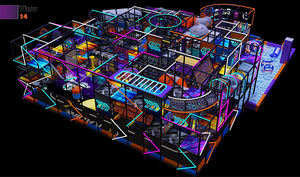 Nuovo Design per bambini parco giochi al coperto parco giochi al coperto per bambini grande labirinto parco giochi al coperto - Product Image 5