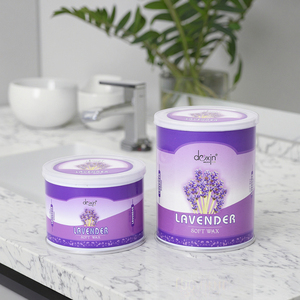 Directo de fábrica, <span class=keywords><strong>cera</strong></span> suave enlatada de 400ml, <span class=keywords><strong>cera</strong></span> depilatoria perfumada de lavanda ahumada rosa <span class=keywords><strong>para</strong></span> Bikini facial/áreas íntimas, bolsa OEM de 100g - Product Image 2