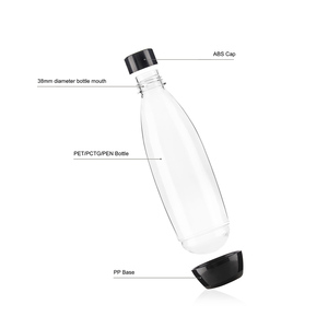 <span class=keywords><strong>Bouteille</strong></span> de <span class=keywords><strong>soda</strong></span> de haute qualité, taille de col 38 mm, 1 L, compatible <span class=keywords><strong>Soda</strong></span> <span class=keywords><strong>Stream</strong></span>, sans BPA, en plastique PET, avec bouchon à vis ABS - Product Image 2