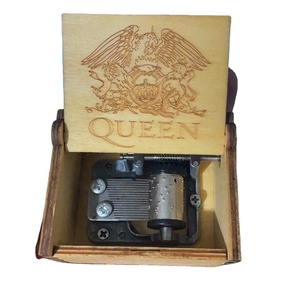 Nueva <span class=keywords><strong>Caja</strong></span> de Música de Madera con Manivela, Personalizada, Grabada con Láser - Product Image 3