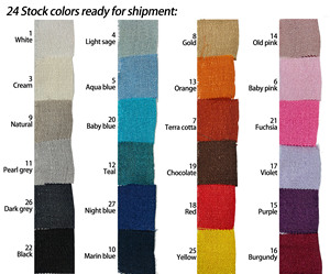 Cortinas de tul opacas con diseño de nido de pájaro, semitransparentes, de color liso, con ojales, listas para colgar - 24 colores en stock - Product Image 4