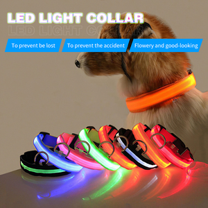 Luminous <strong>Glow</strong> Necklace <strong>Dog</strong> <strong>Collar</strong> LED Light New Arrival 360 Degree Glowing USB Rechargeable Waterproof RIBBONS Solid Sustainable - Product Image 3