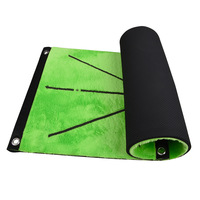 Tapis de golf en gros avec détection de trajectoire d'impact et entraînement de la trajectoire de swing, 60x30cm, en matériau SBR pour la pratique de golf en intérieur/extérieur