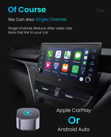 Adaptateur CarPlay sans fil 2 en 1 Connect Mini, Plug & Play, convertit le CarPlay filaire en sans fil, dongle