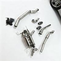 Pour Alfa Romeo Giulia GTAm : Kit d'échappement amélioré 2.0 2.9 avec commande par clé, kit carrosserie en acier inoxydable 304 finition polie